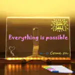 LED Note Board with Colorful Neon Markers – Rewritable Light-Up Message & Drawing Board - Image 13