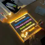 LED Note Board with Colorful Neon Markers – Rewritable Light-Up Message & Drawing Board - Image 15