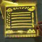 LED Note Board with Colorful Neon Markers – Rewritable Light-Up Message & Drawing Board - Image 9
